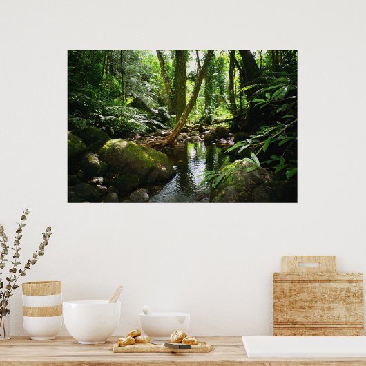 Manoa Valley Stream Poster (Keuken)