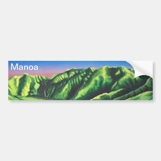 Manoa-waterval Bumpersticker (Voorkant)