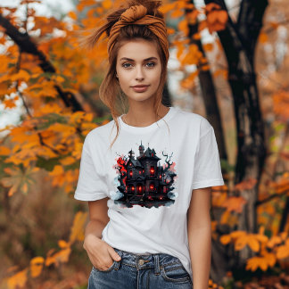 Manoir Hanté Sombre en Mysterieux T-shirt