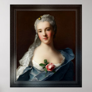 Manon Balletti door Jean-Marc Nattier Poster