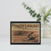 Manon Lescaut briefkaart (Staand voorkant)