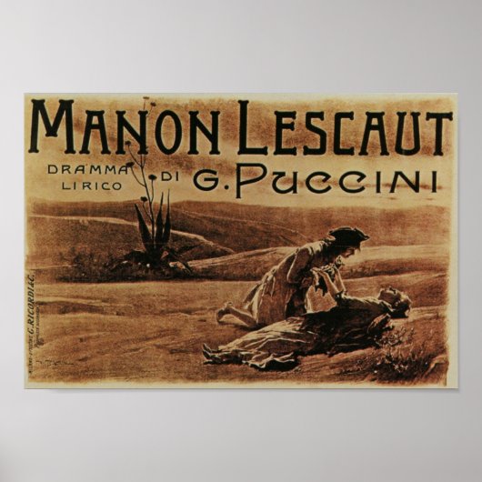 Manon Lescaut Poster (Voorkant)