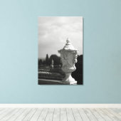 Manor Gardens Beauful Urn Canvas Afdruk (Insitu (Houten vloer))