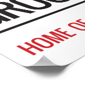 Manor Ground Stadium Street Sign Poster (Hoek)