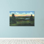 Manor Hill Overlook Rangeley Village Scene Canvas Afdruk (Insitu (Houten vloer))