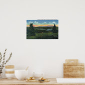 Manor Hill Overlook Rangeley Village Scene Poster (Keuken)