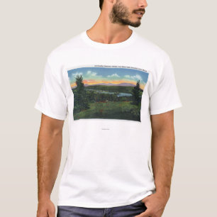 Manor Hill Overlook Rangeley Village Scene T-shirt