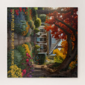 Manor onder november Herfst Legpuzzel (Horizontaal)