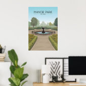 Manor Park Sutton Reisposter Poster (Thuiskantoor)