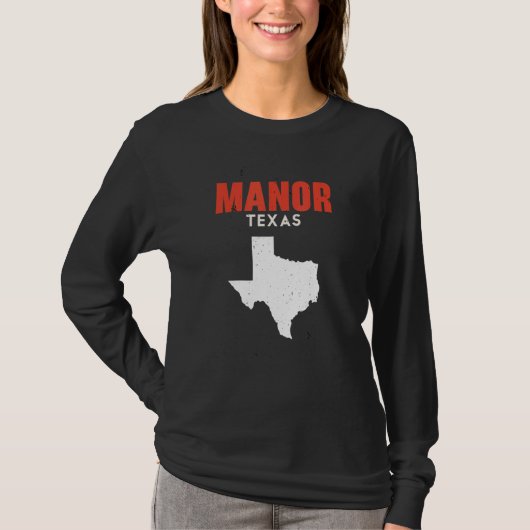 Manor Texas USA State America Travel Texas T-shirt (Voorkant)