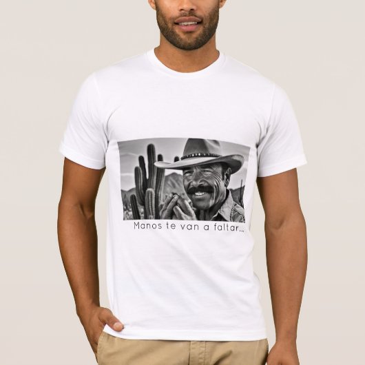 Manos te van a faltar Wüsten-Kaktus T-shirt (Voorkant)