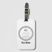 Manoules Bagagelabel met Visitekaartje Slot (Voorkant (verticaal))