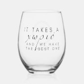 Manoules wijnglas zonder voet (Achterkant)