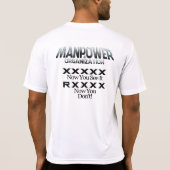 Manpower calculator ax t-shirt (Achterkant)