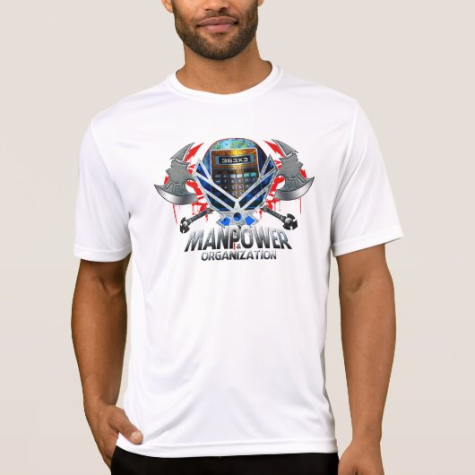 Manpower calculator ax t-shirt (Voorkant)