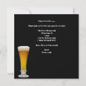 Mans 30th Birthday Party Beer Boys Night Kaart (Achterkant)