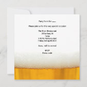 Mans 30th Birthday Party Beer Boys Night Out Kaart (Achterkant)