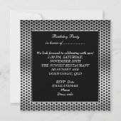 Mans  60e zilvermetaal Zwarte Dag Kaart (Achterkant)