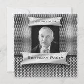 Mans  60e zilvermetaal Zwarte Dag Kaart (Voorkant)