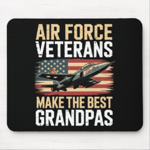 Mans Air Force Opa Amerikaans Patriotistisch Gevec Muismat