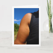 Man's Arm Portrait Kaart (Voorkant)