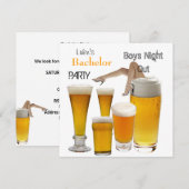 Mans Bachelor Party Beer Boys Night Legs Kaart (Voorkant / Achterkant)