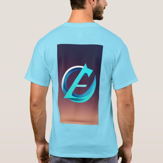 Man's besic t'shirt t-shirt (Achterkant)