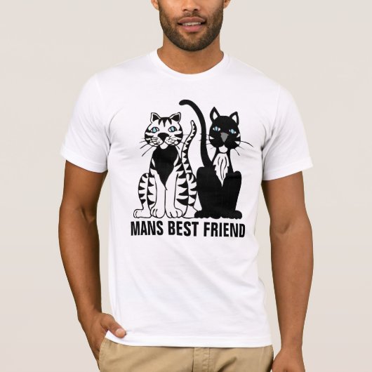 Mans Best Friend, Cat T_shirts T-shirt (Voorkant)