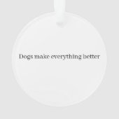 Man's Best Friend Dog Ornament (achterkant)