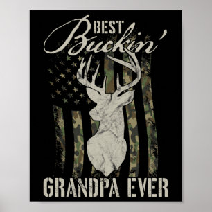 Mans Beste Bokken Grootvader Ooit Jager Camouflage Poster