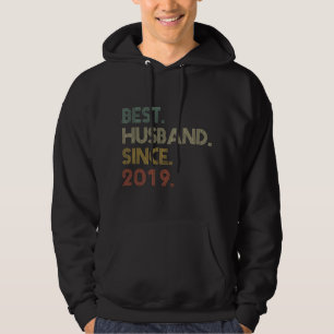 Mans Beste Echtgenoot Sinds 2019 Epische 2de Huwel Hoodie