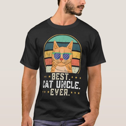 Mans beste kat oom ooit oom Feline 1 T-shirt (Voorkant)