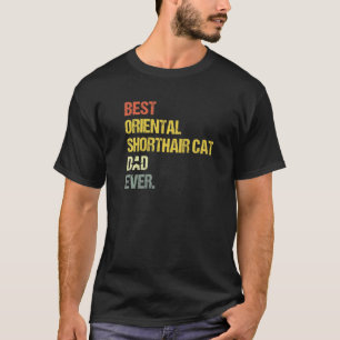 Mans Beste Oosterse Korthaar Kat Vader T-shirt