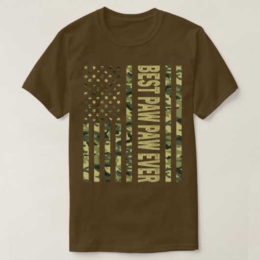 Mans Beste Opa Ooit VS Amerikaanse Vlag Grappig T- T-shirt (Design voorkant)