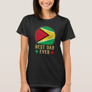 Mans Beste Papa Ooit Guyanese Vader Land Guyana T-shirt