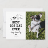 Man's beste vriend foto vaders dag kaart (Voorkant)
