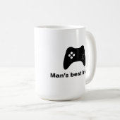 Man's beste vriend Funny Gamer Mok (Voorkant rechts)