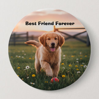 Man's Beste Vriend Speld Ronde Button 4,0 Cm