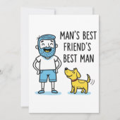 Man's beste vriend's beste man Vaderdag Kaart (Voorkant)