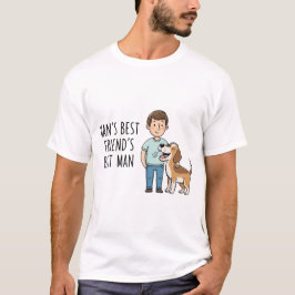 Man's beste vriend's beste man Vaderdag T-shirt