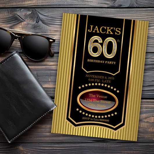 Mans Black Gold 60ste verpartij Kaart