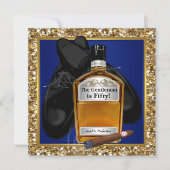 Mans blauw goud verouderd tot in de perfectie verj kaart (Voorkant)