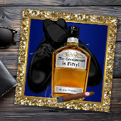 Mans blauw goud verouderd tot in de perfectie verj kaart