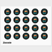 Mans boot spullen kapitein grappige pontonboot zee ronde sticker (Vel)