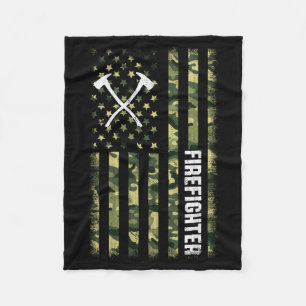 Mans Camo Amerikaanse Vlag Usa Camouflage Patriott Fleece Deken