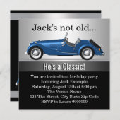 Mans Classic Car Verjaardagsfeest Kaart (Voorkant / Achterkant)