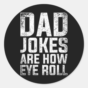 Mans Cringe Puns Vaderdag Cadeau Humoristisch Sarc Ronde Sticker