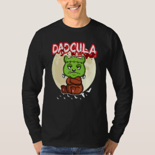 Mans Dadcula Dracule Vampier Dad Halloween Feest F T-shirt