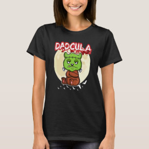 Mans Dadcula Dracule Vampier Dad Halloween Feest F T-shirt