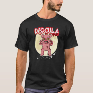Mans Dadcula Dracule Vampier Dad Halloween Feest F T-shirt